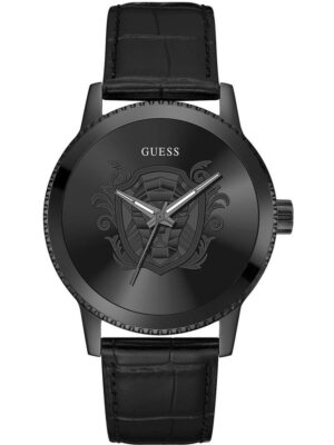 Guess Black Leather Watch