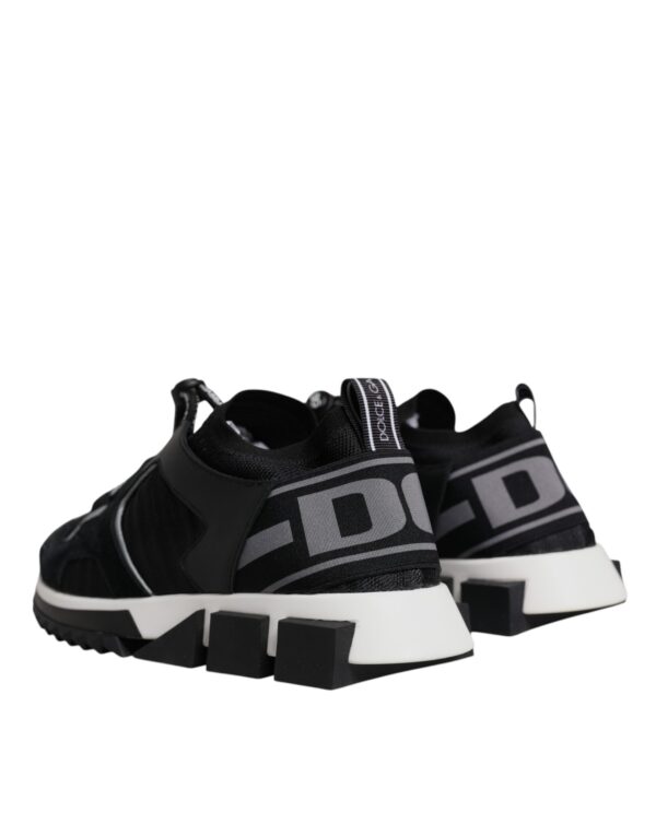 Dolce & Gabbana Black Mesh Sorrento Trekking Sneakers Shoes - Image 4