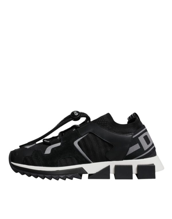 Dolce & Gabbana Black Mesh Sorrento Trekking Sneakers Shoes - Image 5