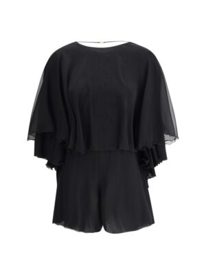 Saint Laurent Silk crepe Playsuit
