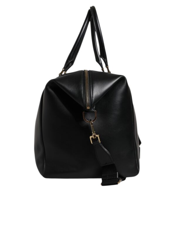 Dolce & Gabbana Black Calfskin Leather Hand Shoulder Duffle Bag - Image 5