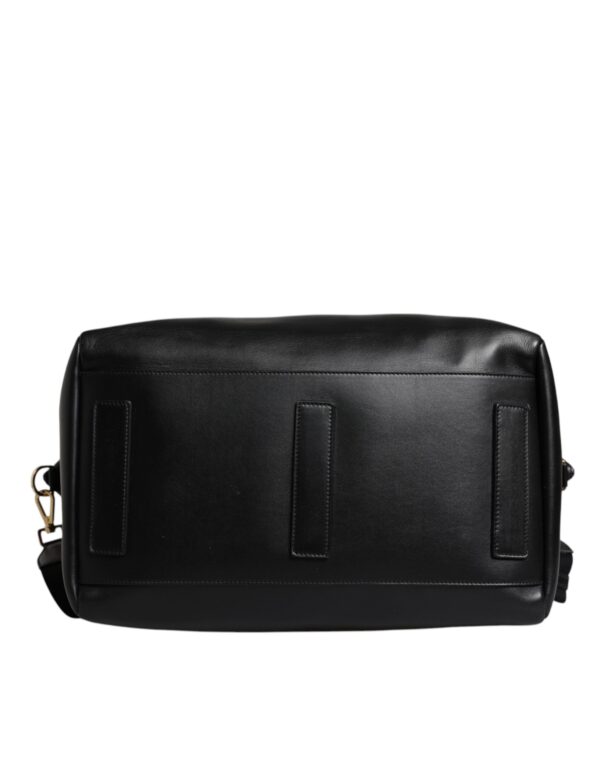 Dolce & Gabbana Black Calfskin Leather Hand Shoulder Duffle Bag - Image 8
