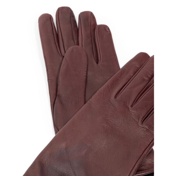 Dolce & Gabbana Burgundy Leather Clothing - Image 3