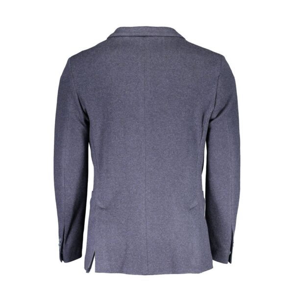 Gant Blue Cotton Men Jacket - Image 2
