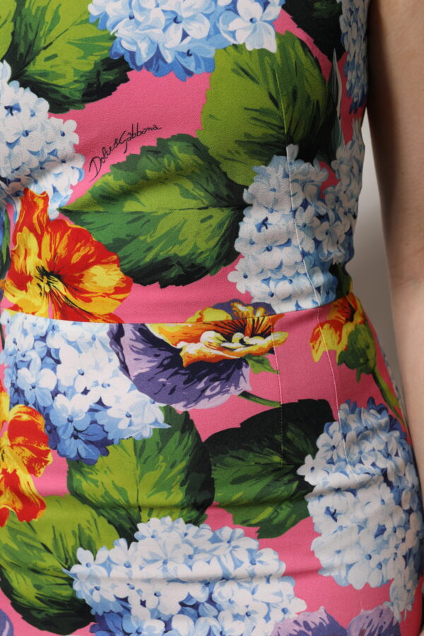 Dolce & Gabbana Multicolor Floral Sleeveless Sheath Dress - Image 6