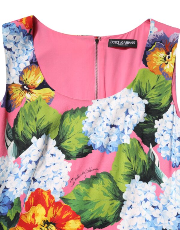 Dolce & Gabbana Multicolor Floral Sleeveless Sheath Dress - Image 7