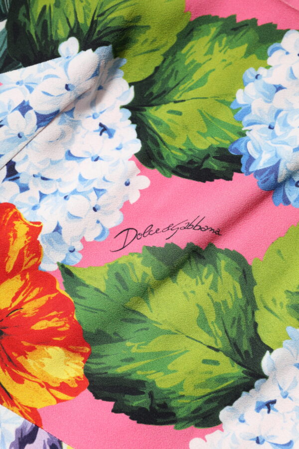 Dolce & Gabbana Multicolor Floral Sleeveless Sheath Dress - Image 8