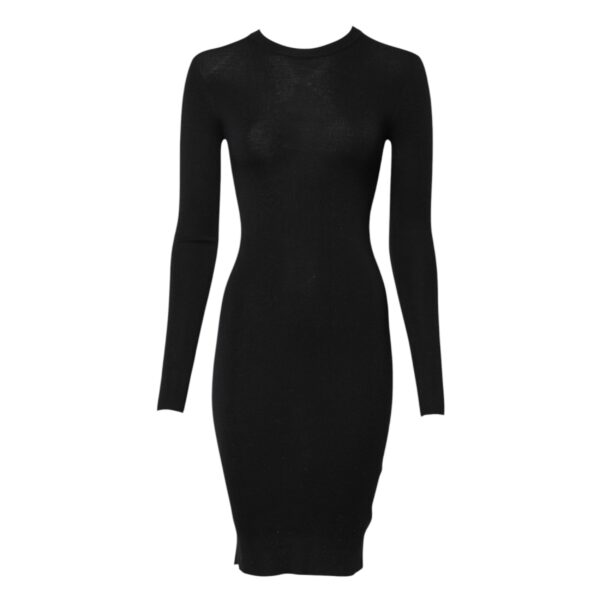 Dolce & Gabbana Black Long Sleeves Bodycon Sheath Dress - Image 5