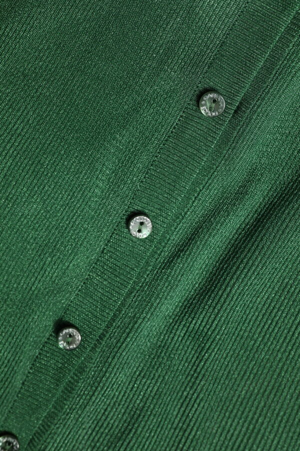 Dolce & Gabbana Green Polyester Long Sleeves Cardigan Sweater - Image 8