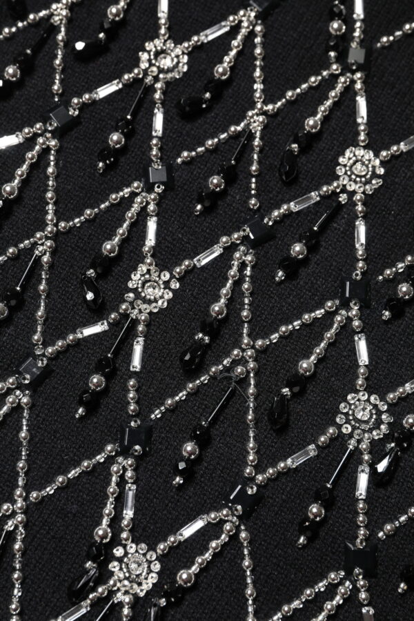 Dolce & Gabbana Black Cashmere Embellished Long Sleeves Top - Image 8