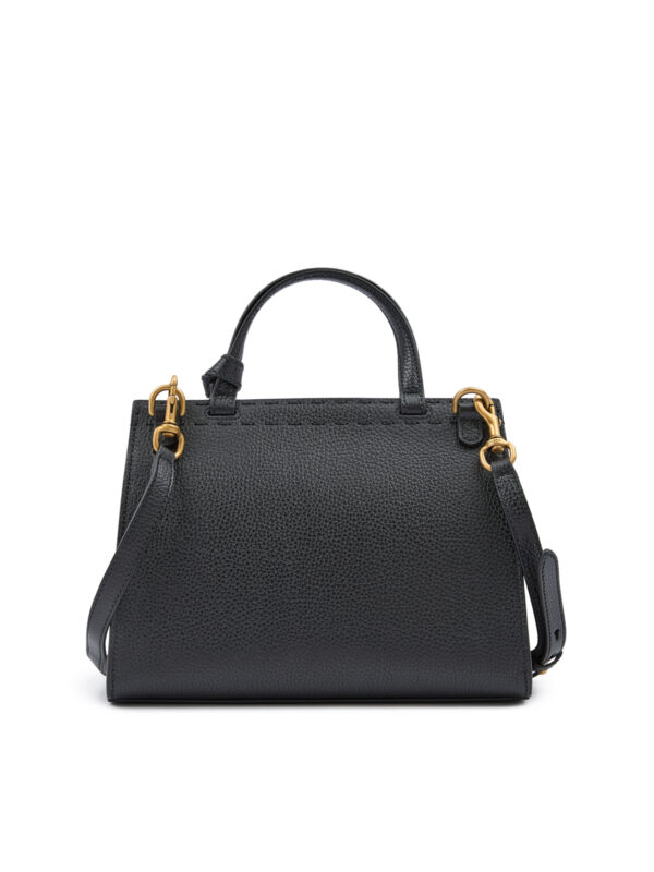 Gucci Black Leather GG Marmont Handbag - Image 4