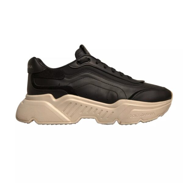 Dolce & Gabbana Black White Daymaster Low Top Sneakers Shoes - Image 2