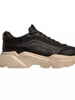 Dolce & Gabbana Black White Daymaster Low Top Sneakers Shoes