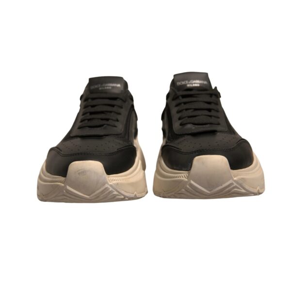 Dolce & Gabbana Black White Daymaster Low Top Sneakers Shoes - Image 4