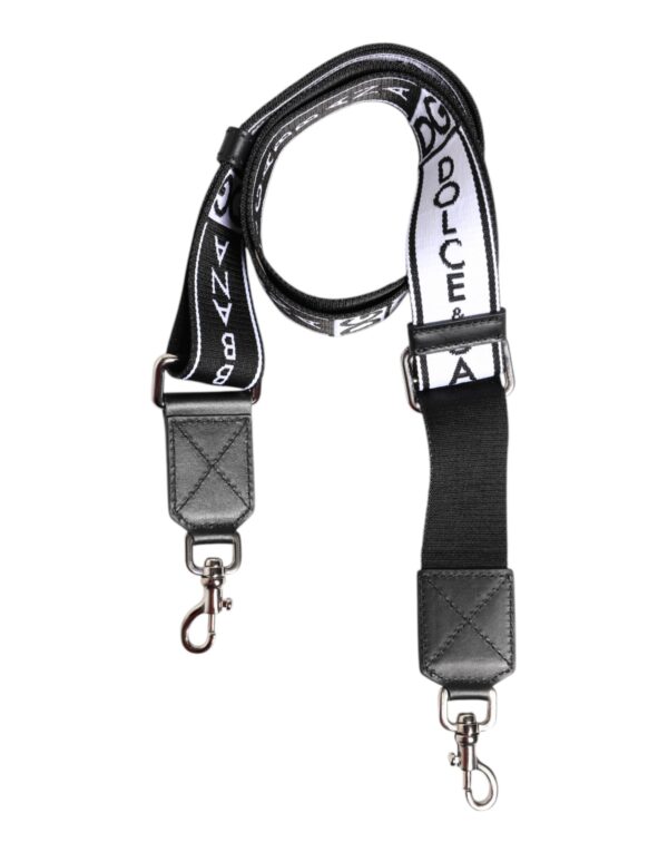 Dolce & Gabbana Black White Nylon Men Bag Handle Shoulder Strap - Image 2