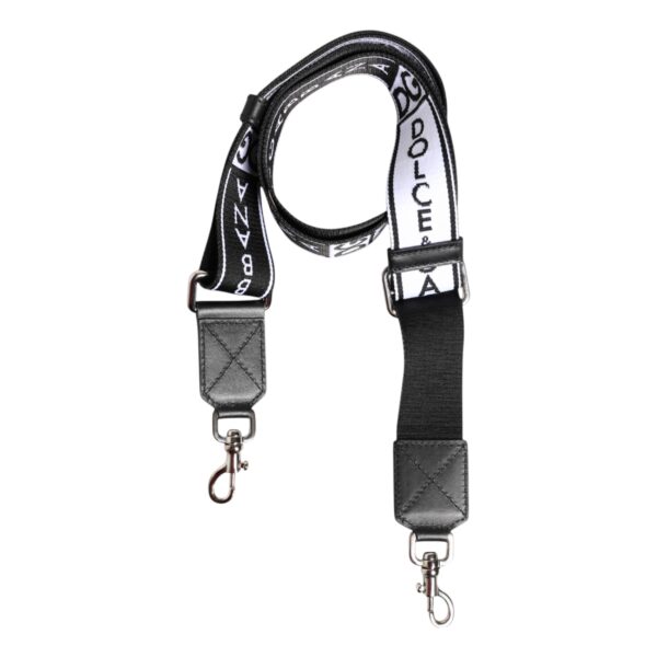 Dolce & Gabbana Black White Nylon Men Bag Handle Shoulder Strap - Image 3