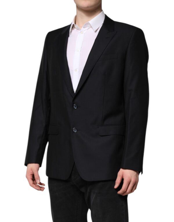 Dolce & Gabbana Dark Blue MARTINI Wool Blazer Coat Jacket - Image 3