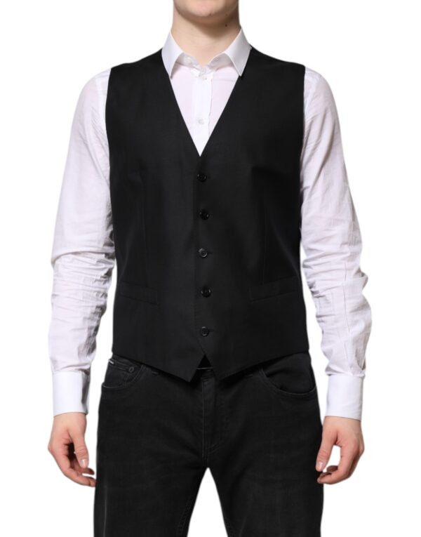 Dolce & Gabbana Black Single Breasted Suit 2 Piece Jacket - Image 5
