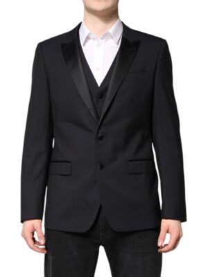 Dolce & Gabbana Dark Blue MARTINI Wool Suit 2 Piece Jacket