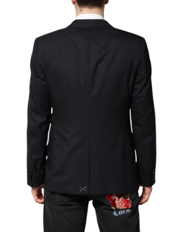 Dolce & Gabbana Dark Blue MARTINI Wool Suit 2 Piece Jacket - Image 4