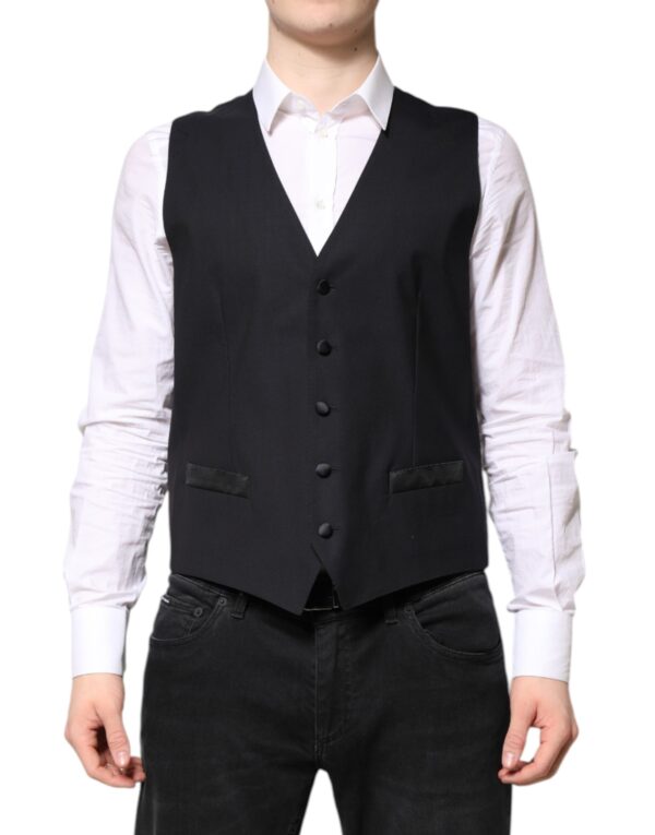 Dolce & Gabbana Dark Blue MARTINI Wool Suit 2 Piece Jacket - Image 5