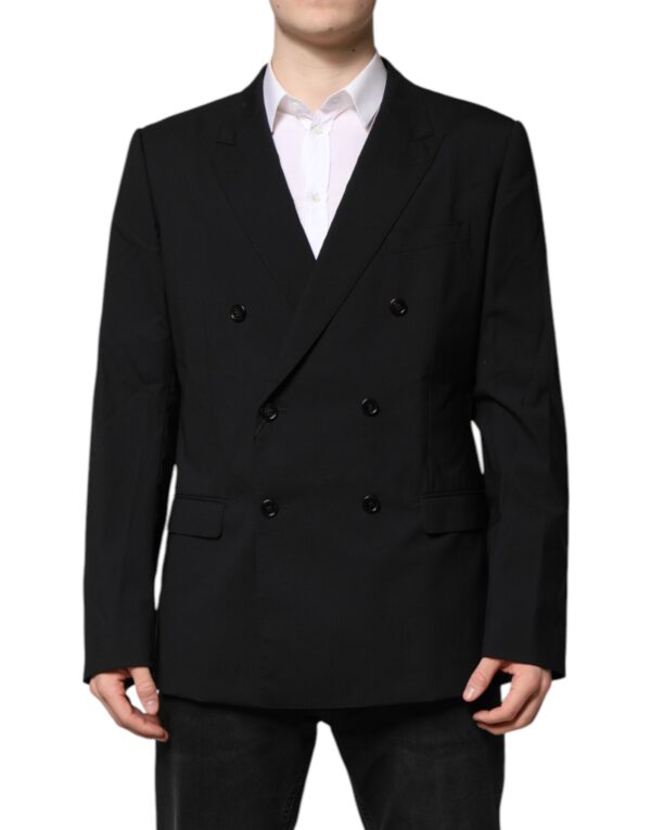 Dolce & Gabbana Black MARTINI Double Breasted Suit Jacket - Image 2