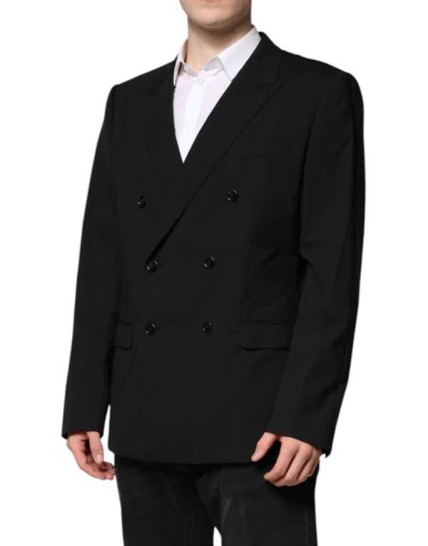 Dolce & Gabbana Black MARTINI Double Breasted Suit Jacket - Image 3