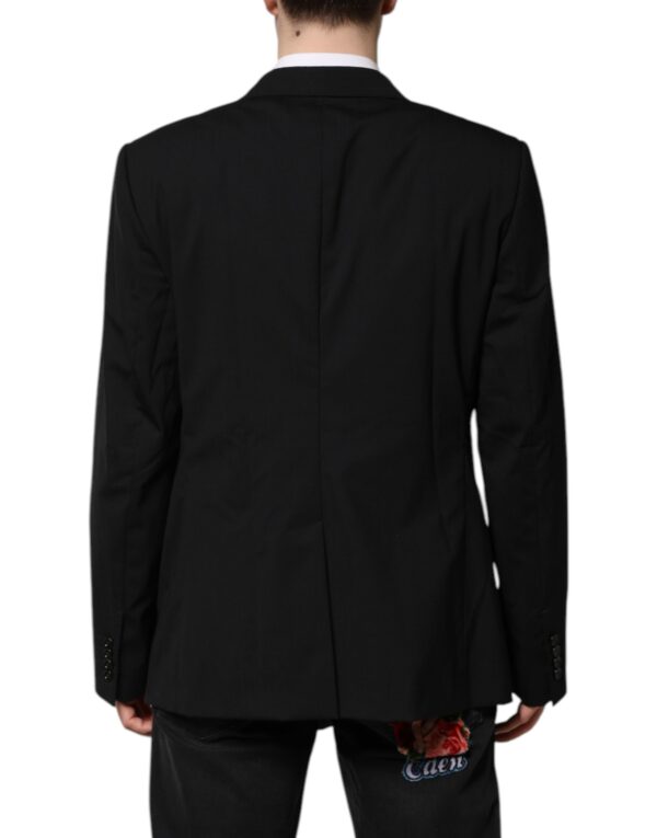 Dolce & Gabbana Black MARTINI Double Breasted Suit Jacket - Image 4