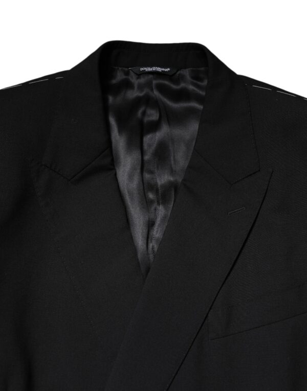 Dolce & Gabbana Black MARTINI Double Breasted Suit Jacket - Image 5