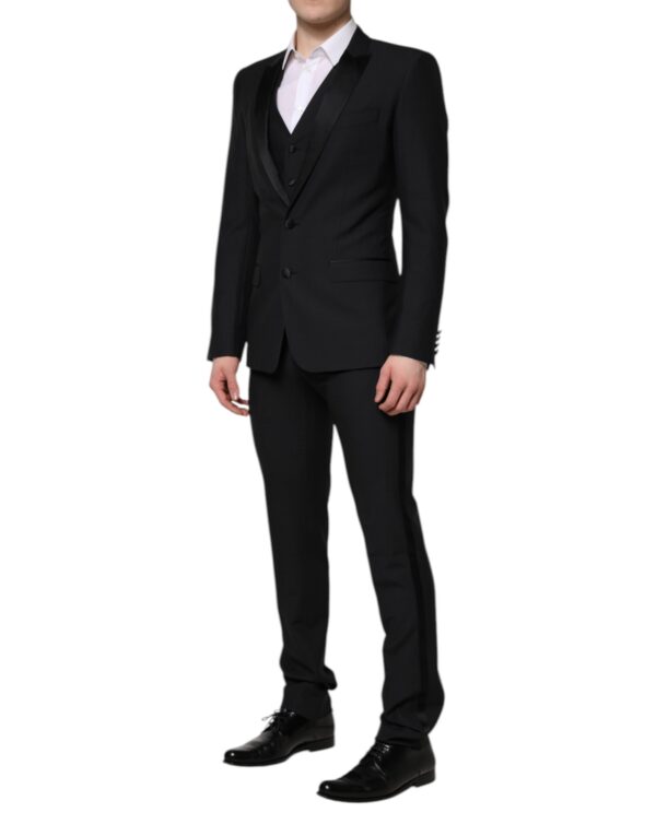 Dolce & Gabbana Dark Blue MARTINI 3 Pc Single Breasted Suit - Image 3
