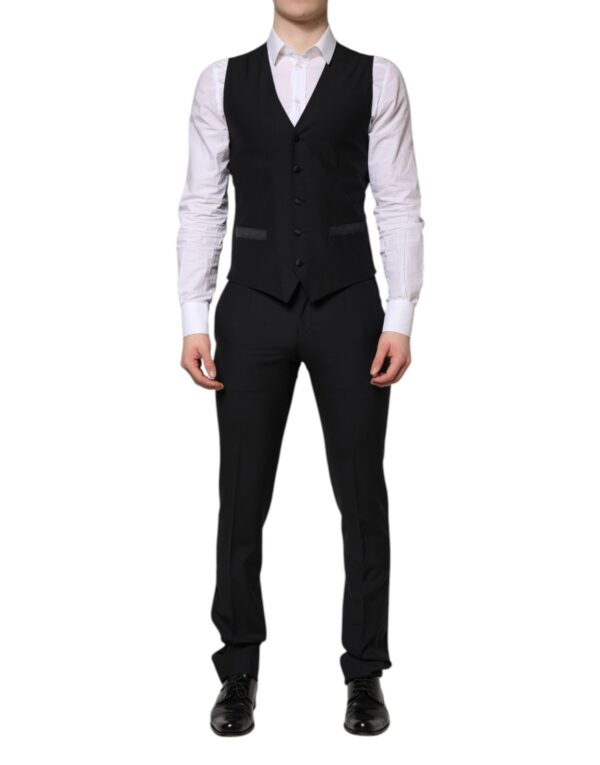 Dolce & Gabbana Dark Blue MARTINI 3 Pc Single Breasted Suit - Image 5