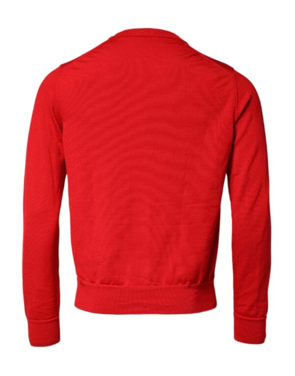 Dolce & Gabbana Red Eye Print Crew Neck Men Pullover Sweater - Image 4