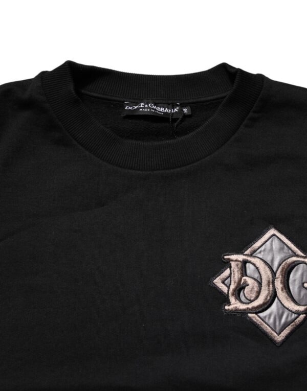 Dolce & Gabbana Black Logo Embroidery Sweatshirt Sweater - Image 5
