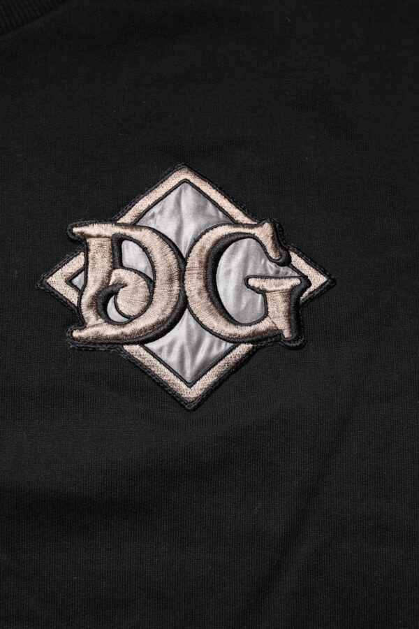 Dolce & Gabbana Black Logo Embroidery Sweatshirt Sweater - Image 6