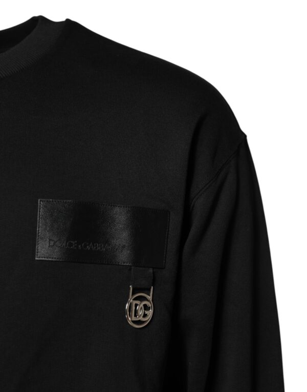 Dolce & Gabbana Black DG Logo Crew Neck Sweatshirt Sweater - Image 3