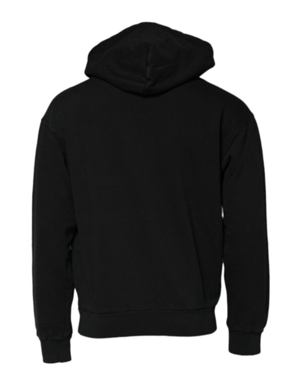 Dolce & Gabbana Black Logo Full Zip Hooded Men Sweatshirt Sweater - Image 4