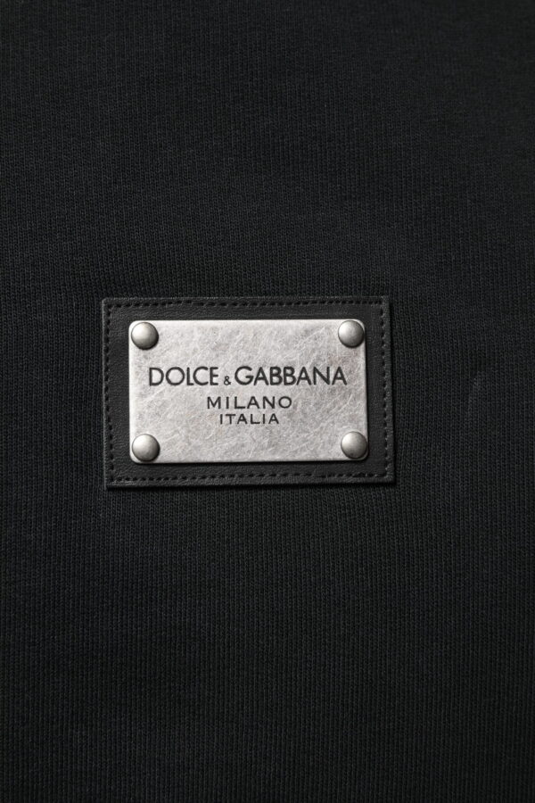 Dolce & Gabbana Black Logo Full Zip Hooded Men Sweatshirt Sweater - Image 6