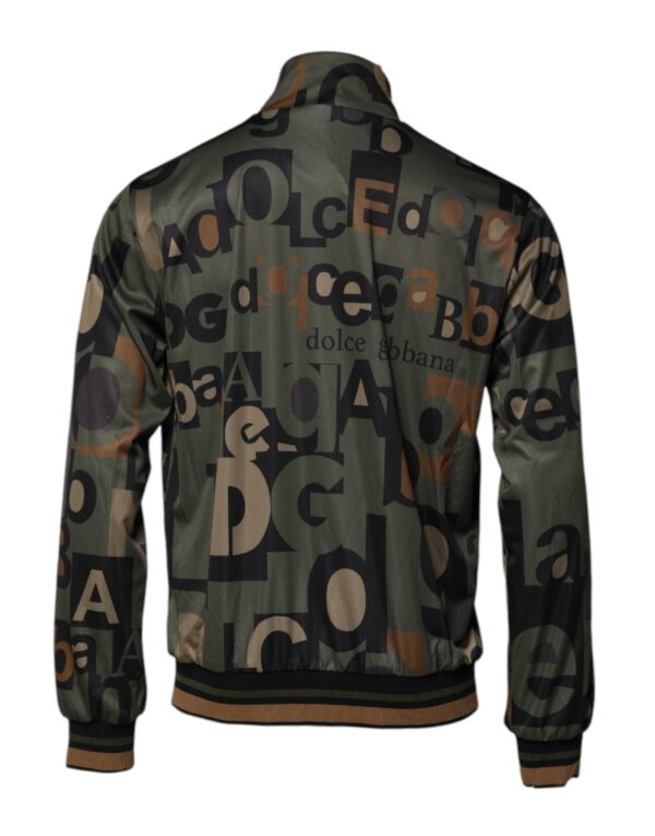 Dolce & Gabbana Multicolor Logo Full Zip Men Bomber Sweater - Image 4