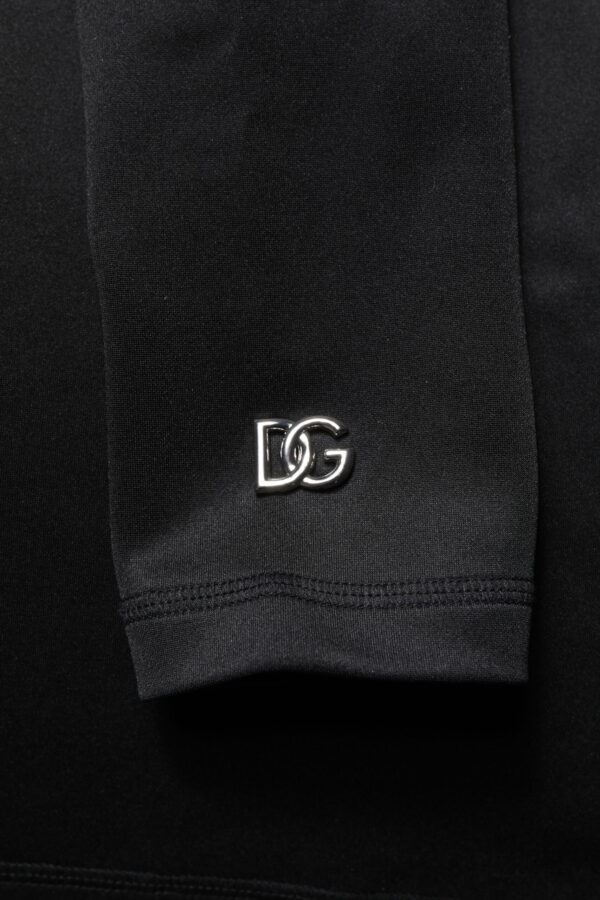 Dolce & Gabbana Black Polyester Turtleneck Pullover Sweater - Image 6