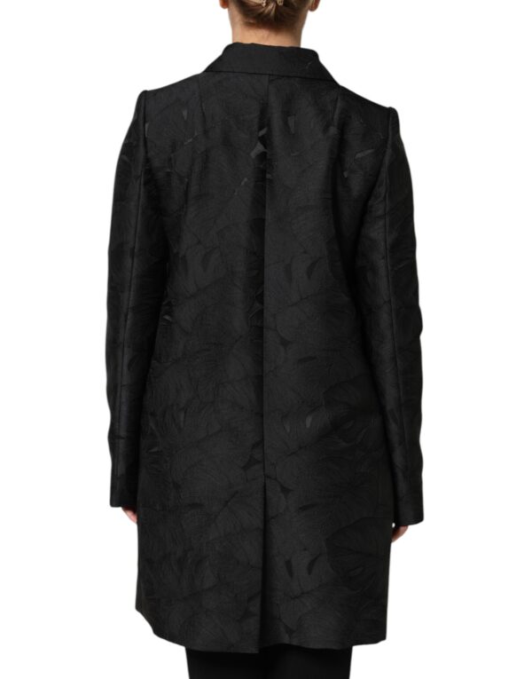 Dolce & Gabbana Black Single Breasted Trench Coat Jacket - Image 4