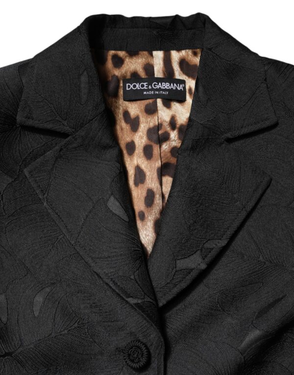 Dolce & Gabbana Black Single Breasted Trench Coat Jacket - Image 7