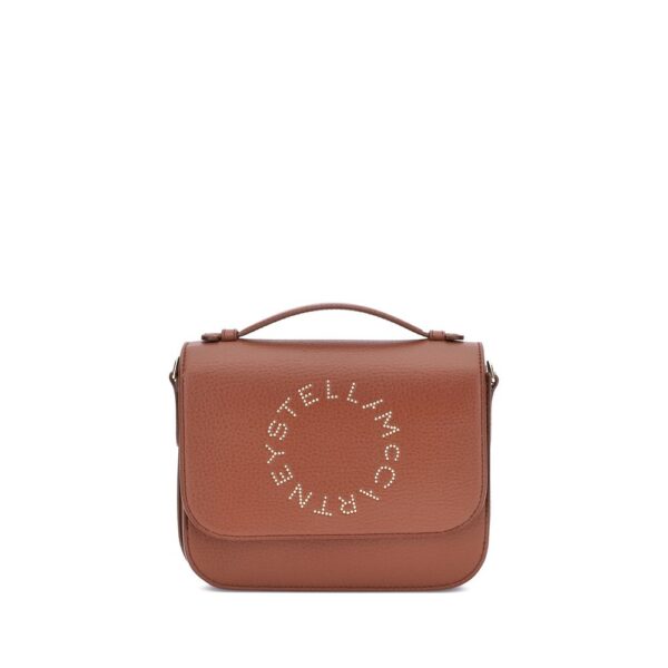 Stella McCartney Logo Flap Bag Eco Embossed Grainy Alter