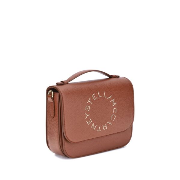 Stella McCartney Logo Flap Bag Eco Embossed Grainy Alter - Image 2