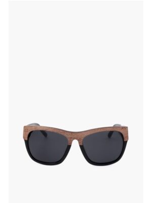 Linda Farrow PHILLIP LIM Wayfarer Sunglasses with Wood Effect Detail