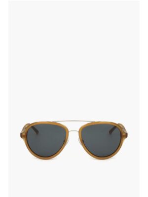 Linda Farrow PHILLIP LIM Aviator Sunglasses with Metal Bridge
