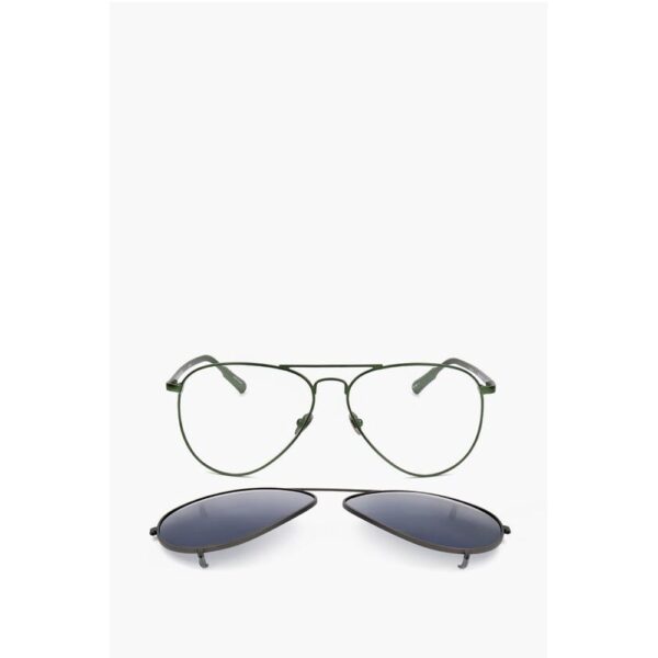 Linda Farrow KRIS VAN ASSCHE Aviator Sunglasses with Removable Mask