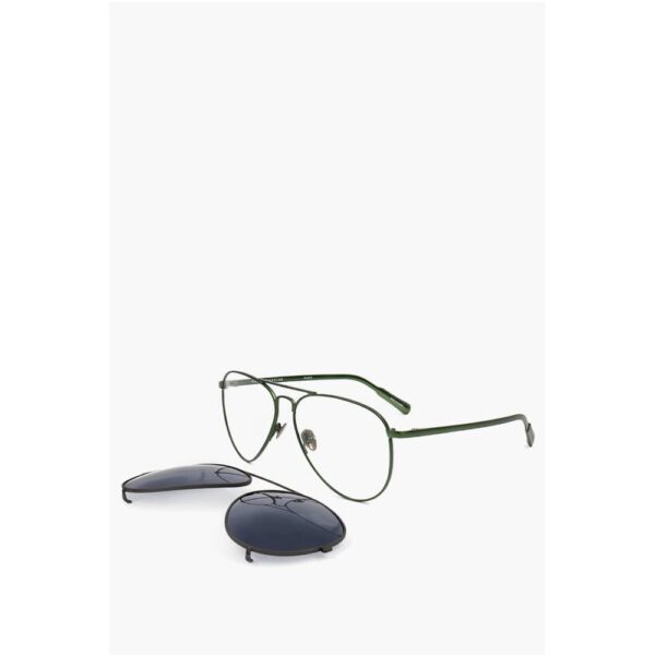 Linda Farrow KRIS VAN ASSCHE Aviator Sunglasses with Removable Mask - Image 2