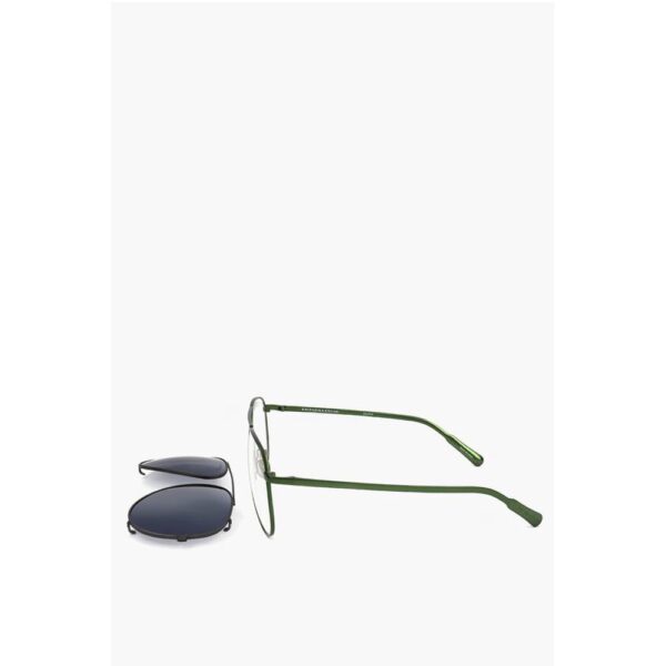Linda Farrow KRIS VAN ASSCHE Aviator Sunglasses with Removable Mask - Image 3