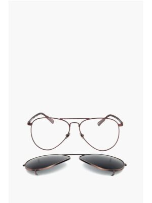 Linda Farrow KRIS VAN ASSCHE Aviator Sunglasses with Removable Mask