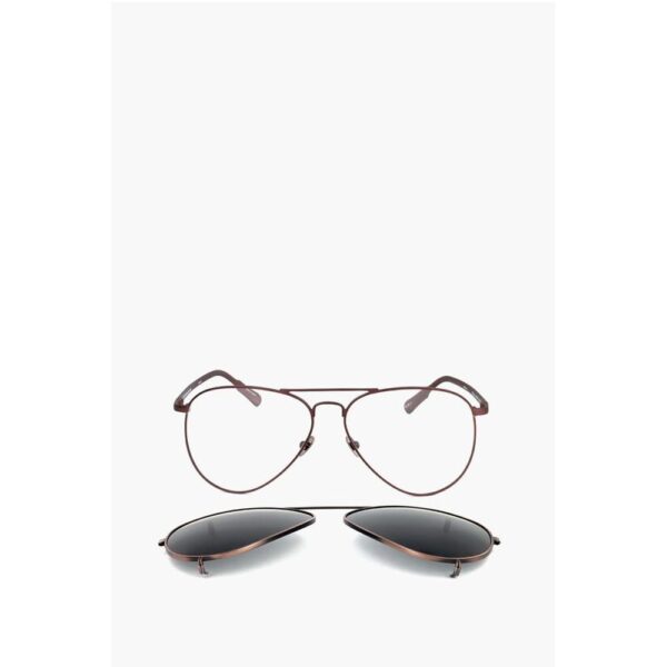 Linda Farrow KRIS VAN ASSCHE Aviator Sunglasses with Removable Mask
